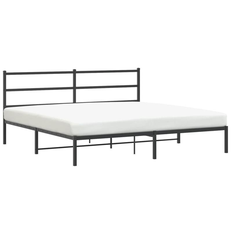 Metalen Bedframe – Bedframe – Bedbodem – Stalen Bedframe – Zwart Bedframe – Robuust Stalen Frame – 183x213 cm – Duurzaam & Stevig