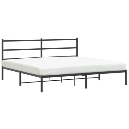 Metalen Bedframe – Bedframe – Bedbodem – Stalen Bedframe – Zwart Bedframe – Robuust Stalen Frame – 183x213 cm – Duurzaam & Stevig