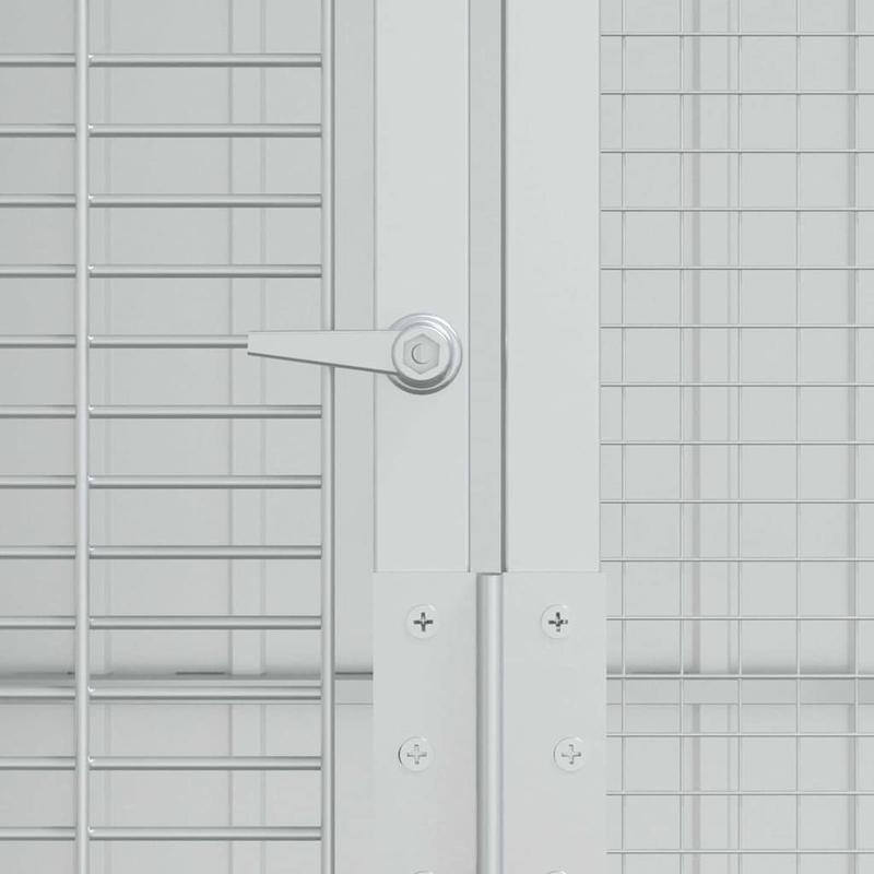 Vogelkooi – Vogelvolière – Papegaai Kooi – Exotenkooi – Buitenkooi – Gegalvaniseerd Staal – Roestbestendige Coating – 215x310x247 cm – Robuuste Constructie – Geschikt Voor Buitengebruik