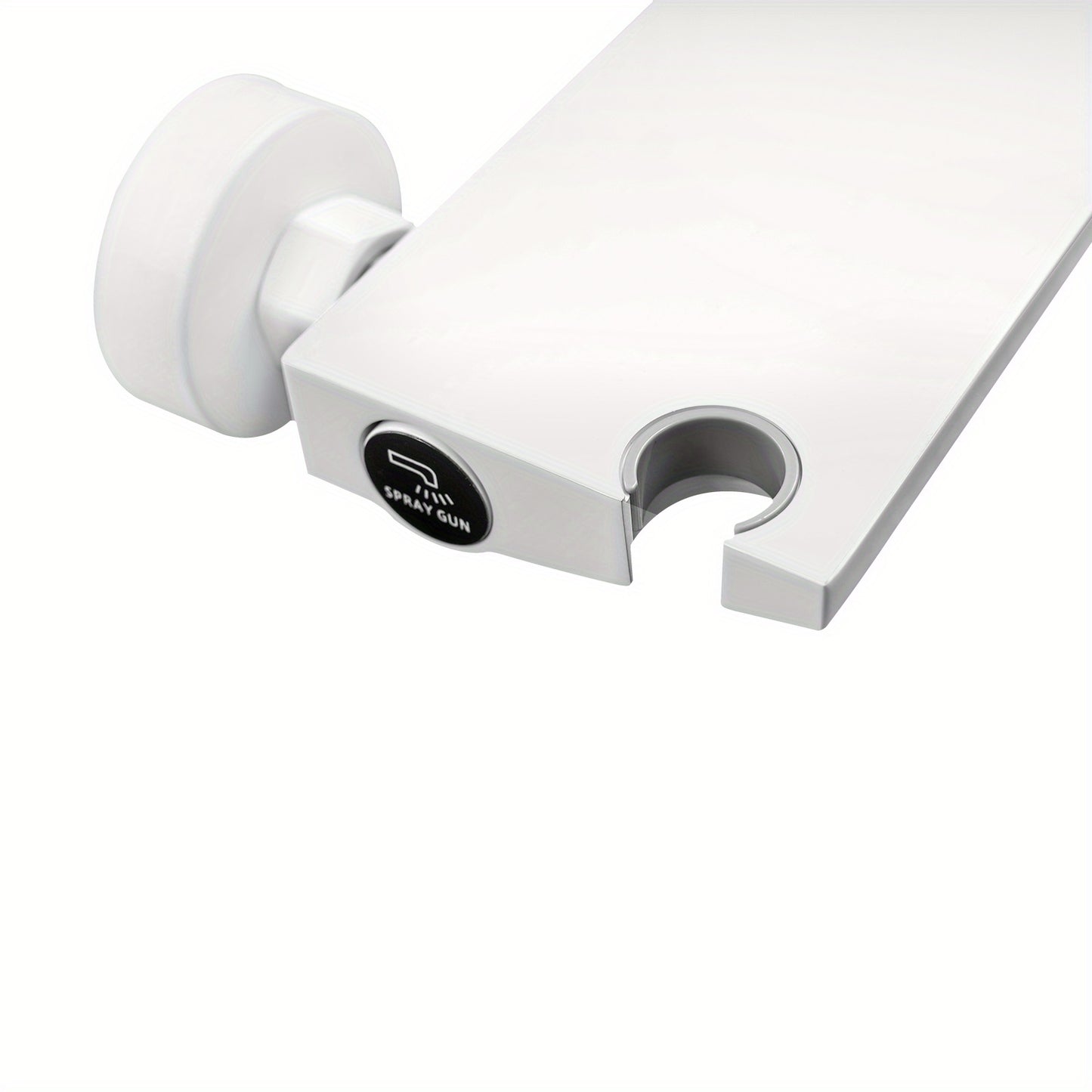 Modern White Waterfall Bath Tap with Hand Shower - Brushed Nickel Finish Bathtub Faucet, Single Handle Control, Wall-Mounted Design, Easy Installation with Included Hardware, Durable & Corrosion-Resistant for Spa-Like Bathing
