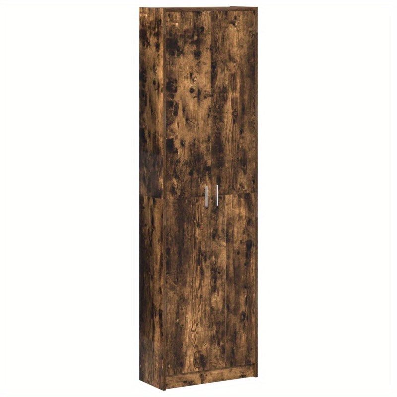 Kledingkast Modern – Garderobekast – Linnenkast – Kasten – Bergkast – Smoked Oak Finish – Ruimtebesparend Ontwerp (55x25x189 cm)