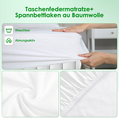 Air Mattress 140x200, Mattress 90x200, Mattress 120x200, Mattress 160x200, Mattress 90x190 with 7-Zone Pocket Spring Core, H5, H4, H3