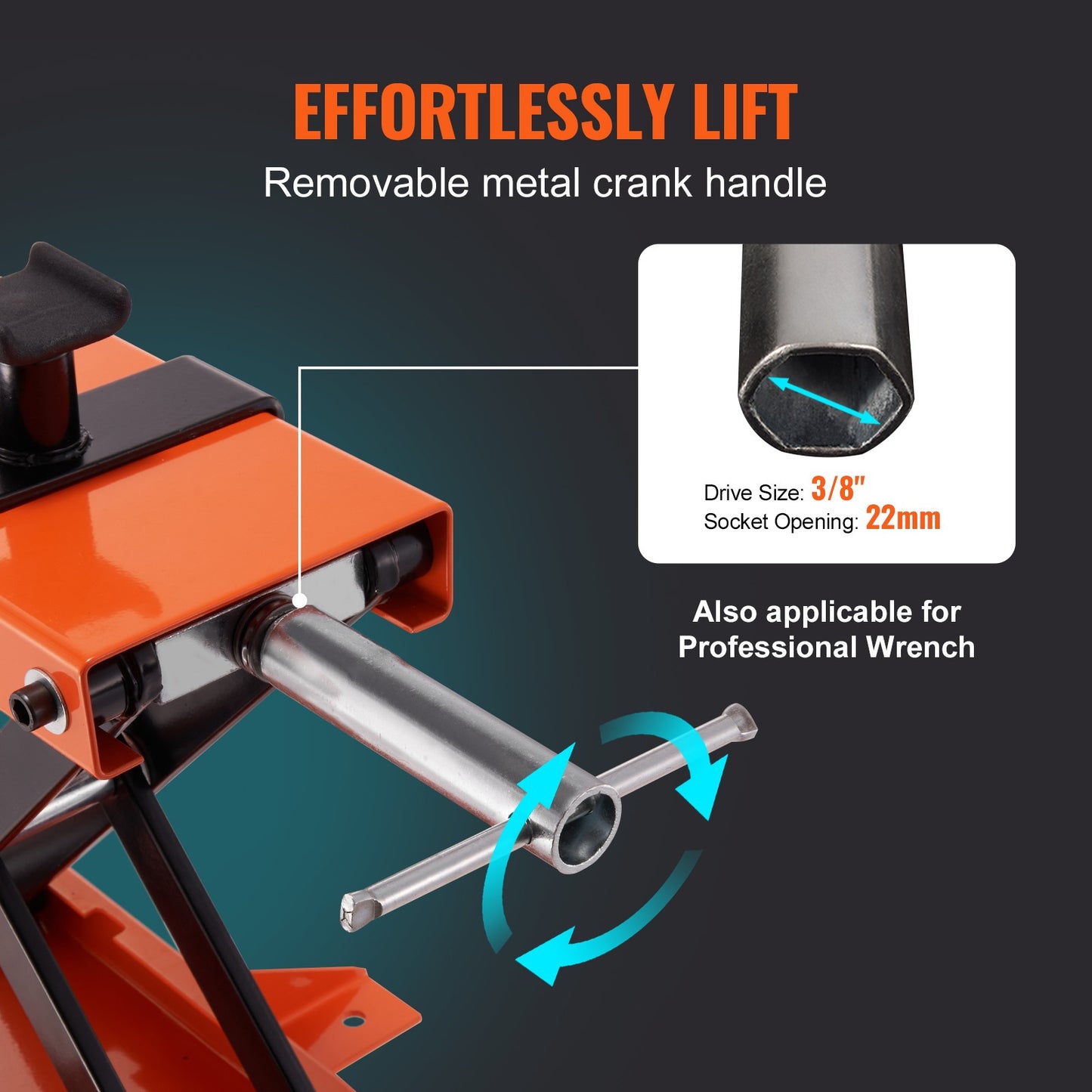 Motorjack Tilstand – Motorlift – Motorbok – Motorstandaard – Schaarlift – Draagkracht 500 kg – Verstelbare Hoogte 9,5-40 cm