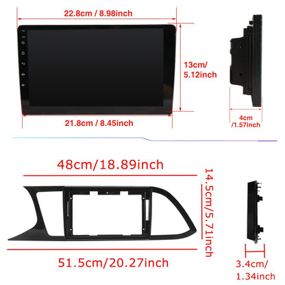 Autoradio – 2DIN Navigatiesysteem – Multimedia Speler – Touchscreen Radio – GPS Navigatie – 9 Inch HD Scherm – 2GB RAM 32GB Opslag – Inclusief USB Dashcam
