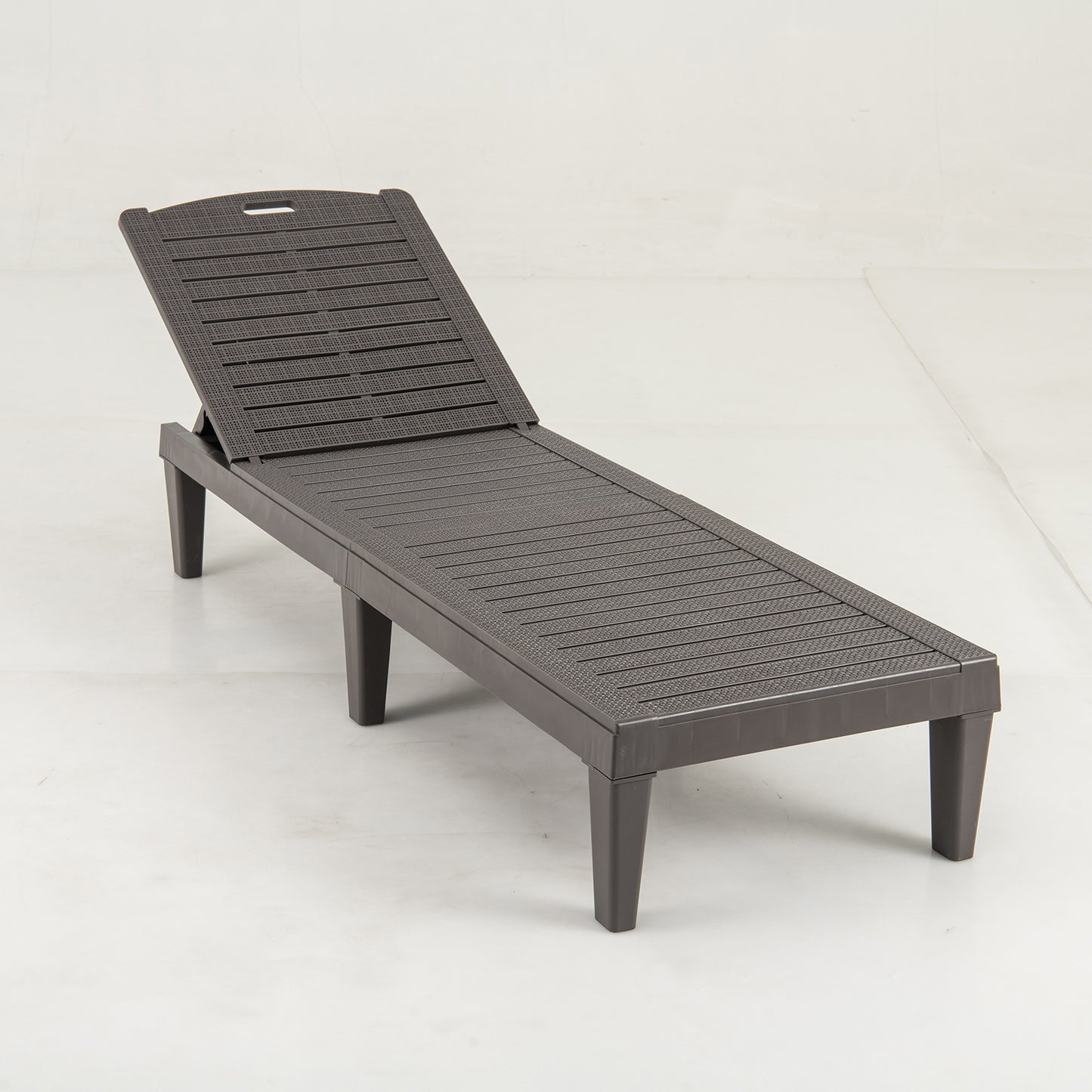 Ligstoel – Tuinstoel – Ligbed – Relaxstoel – Chaise Lounge – 2 Stuks – Verstelbare Rugleuning – Weerbestendig PP-Rattan – Zwart
