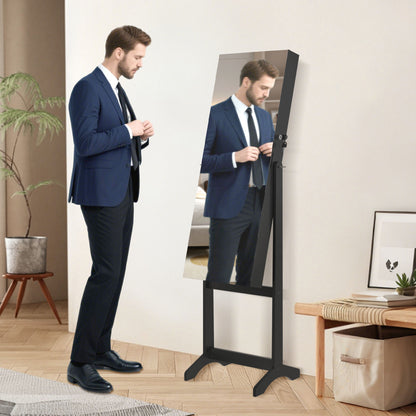 Make-up Organizer – Make-upkast – Sieradenkast – Draaibare Spiegel – Opbergkast – Slotbaar – Grote Draaibare Spiegel – Stevig Kunststof – Compact & Vrijstaand