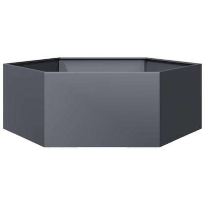 Verhoogde Plantenbak – Tuinbak – Bloembak – Kruidenbak – Groentebak – Weerbestendig Staal – Hexagonaal Design 138x120x45 cm