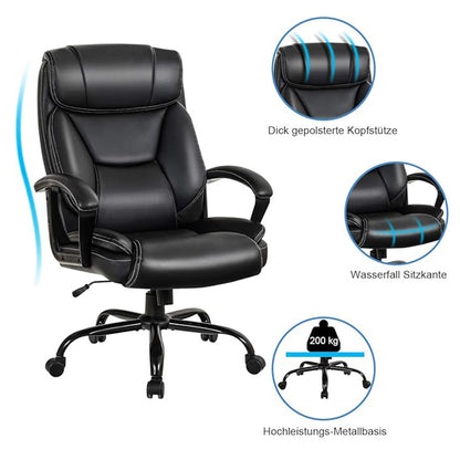 Bureaustoel – Office Chair – Ergonomische Stoel – Gamestoel – Bureaufiets – Verstelbare Zithoogte – Zacht PU-Materiaal
