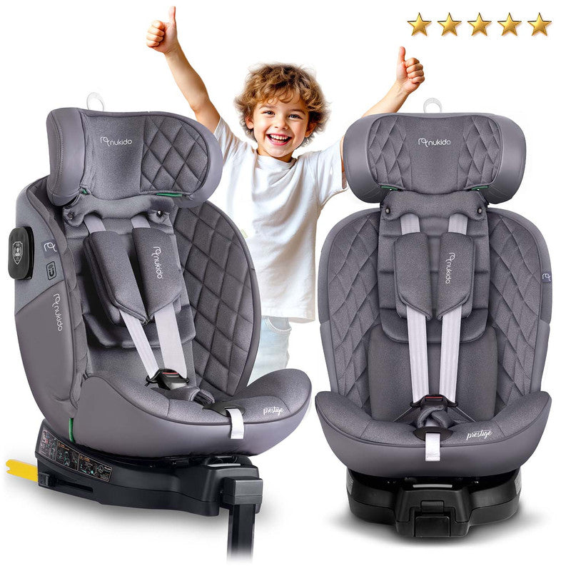 Autostoeltje – Kinderzitje – Autozitje – Zitverhoger – Groeistoel – ISOFIX Bevestiging – 360° Draaibaar – Geschikt 0-12 Jaar (40-150 cm)