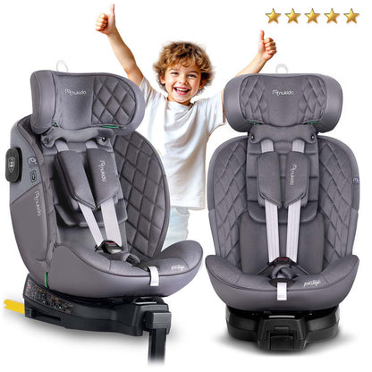 Autostoeltje – Kinderzitje – Autozitje – Zitverhoger – Groeistoel – ISOFIX Bevestiging – 360° Draaibaar – Geschikt 0-12 Jaar (40-150 cm)