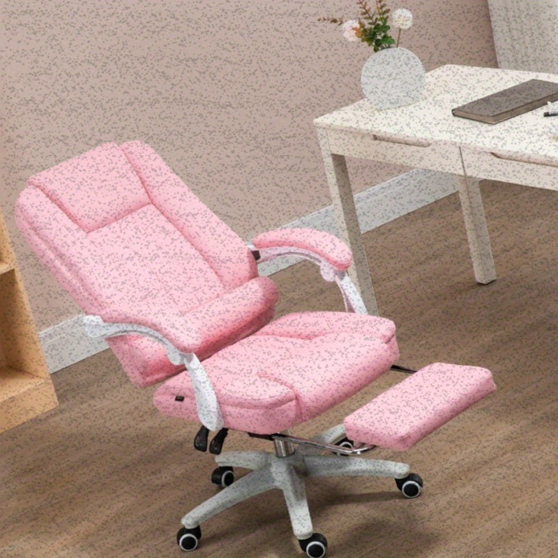 Bureaustoel – Office Chair – Kantoorstoel – Draaistoel – Werkstoel – Ergonomisch Design – Verstelbare Hoogte & Ingebouwde Voetsteun – Makkelijk Schoon Te Maken Niet-Poreus Materiaal