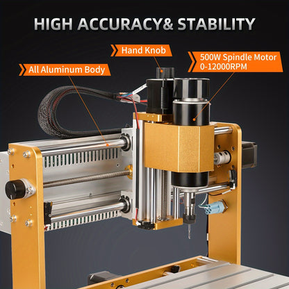 3018 Pro Max CNC Machine – CNC Router – Graveermachine – Freesmachine – CNC Router Kit – 500W Spindel – All-Metal Frame