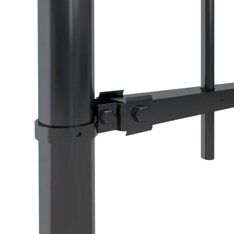 Tuinafscheiding – Metalen Schutting – Tuinscherm – Privacy Scherm – Tuinhek – Stalen Tuinafsluiting Zwart – 714,5 x 60 cm – Speerpunt Design – Weerbestendig & Robuust