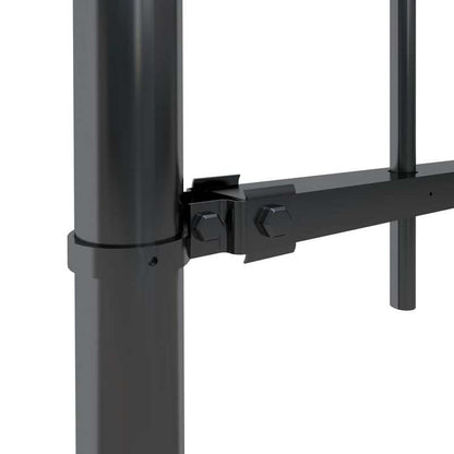 Tuinafscheiding – Metalen Schutting – Tuinscherm – Privacy Scherm – Tuinhek – Stalen Tuinafsluiting Zwart – 714,5 x 60 cm – Speerpunt Design – Weerbestendig & Robuust