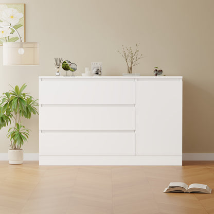 Ladeblok – Ladekast – Opbergkast – Nachttafeltje – Archiefkast – Wit – Compact Formaat – Zonder Elektriciteit