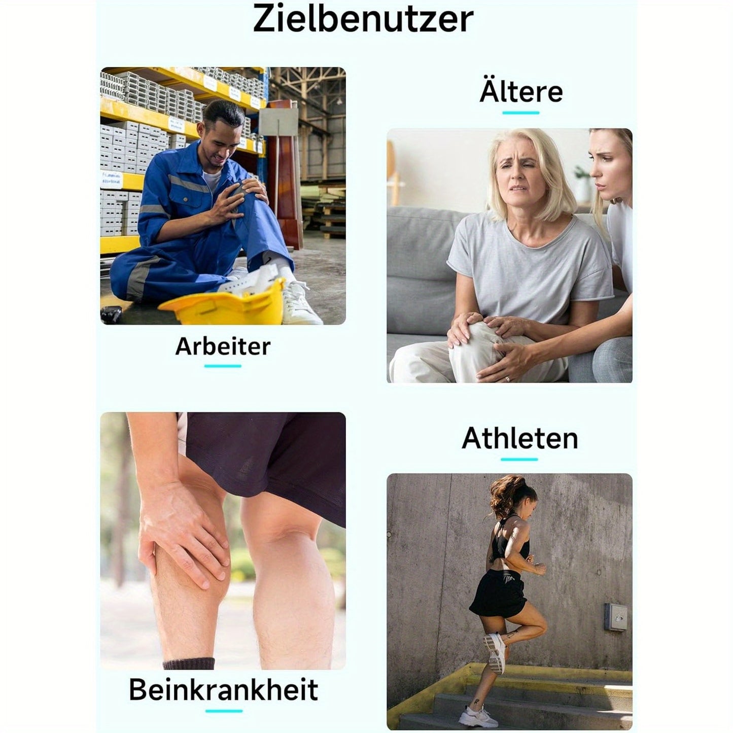 Beenmassage – Beenmassager – Beentherapie – Beenontspanner – Massagetoestel Zwart – 6 Massageprogramma’s – Warmtefunctie Met 2 Niveaus