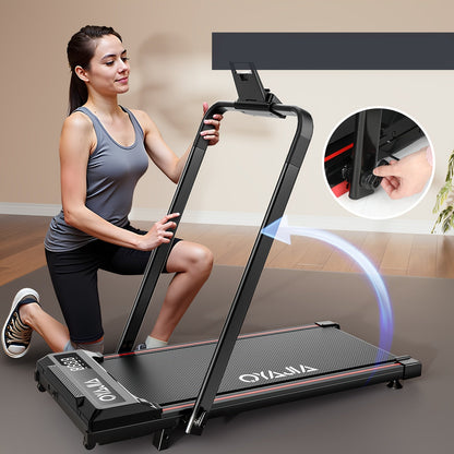 Loopband – Wandelband – Walking Pad – Treadmill – Hometrainer – Inklapbaar – 1-12 km/h Snelheid – Afstandsbediening & LCD Display