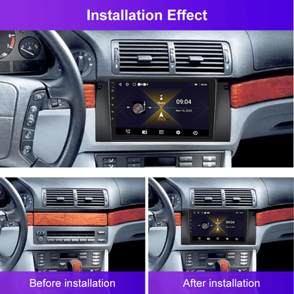 Android 15 Autostereo – Multimedia Systeem – Double DIN Radio – Touchscreen Navigatie – Bluetooth Handsfree – 9 Inch Display – Draadloze CarPlay & Android Auto – Inclusief Achteruitrijcamera Met Microfoon