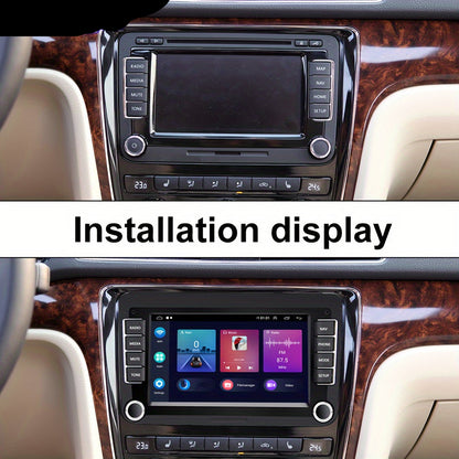 Android Autoradio – Multimedia Systeem – Dubbele DIN Radio – Touchscreen Radio – GPS Navigatie – 7 Inch Capacitive Scherm – Achteruitrijcamera & Microfoon – Wifi, CarPlay & Android Auto