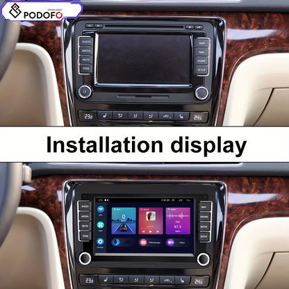 Autoplayer Android Car Stereo – Autoradio Multimedia Systeem – Navigatie Systeem – Double Din Touchscreen – 7 Inch Scherm – Android 13 OS – 2GB RAM & 64GB Opslag – Inclusief Backup Camera en Microfoon