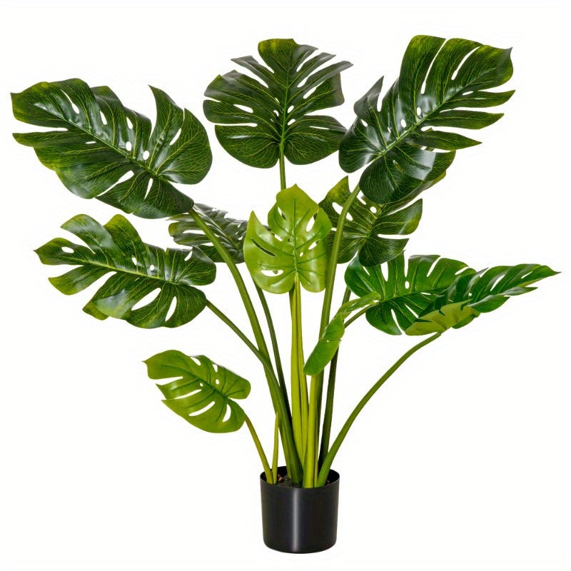 Kunstplant – Kunstbloem – Nepplant – Nepbloem – Groene Kunstplant – Voor Binnen en Buiten – Onderhoudsvriendelijk – 110 cm Hoog