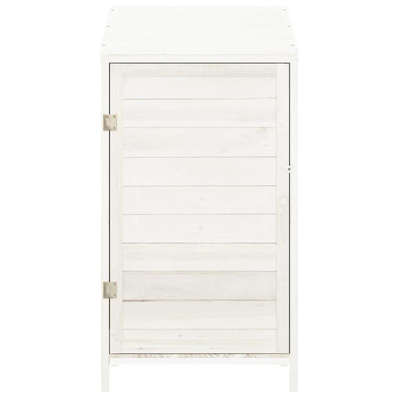 Buitenopberghut – Tuinkast – Tuinberging – Buitenberging – Opbergkast – Compact Formaat – Stevig Stalen Frame – Koperen Dak – Diep Bruin – 55x52x112 cm – Weerbestendig Design