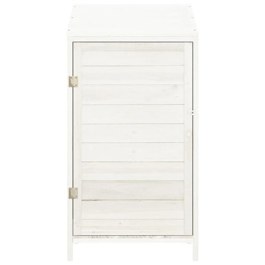 Buitenopberghut – Tuinkast – Tuinberging – Buitenberging – Opbergkast – Compact Formaat – Stevig Stalen Frame – Koperen Dak – Diep Bruin – 55x52x112 cm – Weerbestendig Design