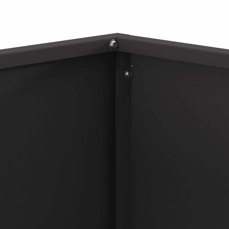 Vuurschaal – Vuurkorf – Tuinhaard – Terrasverwarmer – Buitenhaard – Zwart Staal – 60x60x40 cm – Inclusief Aansteker en Vonkontsteker
