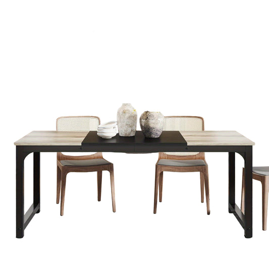 Bureau – Werkplek – Studietafel – Tafel – Industrieel Design – Extra Groot 180x80 cm – Stevig Metaal & Kunsthout – Geschikt Voor 6-8 Personen