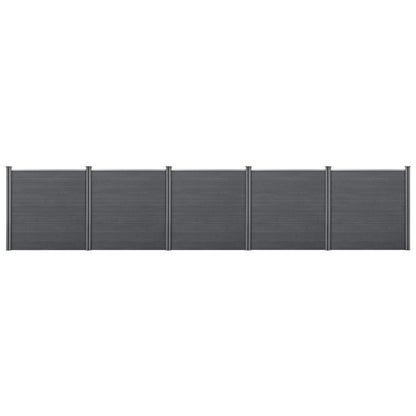 WPC Tuinafscheiding – Tuinscherm – Privacywand – Windscherm – Schutting – Grijs – Duurzaam En Weerbestendig – 183 x 879 cm