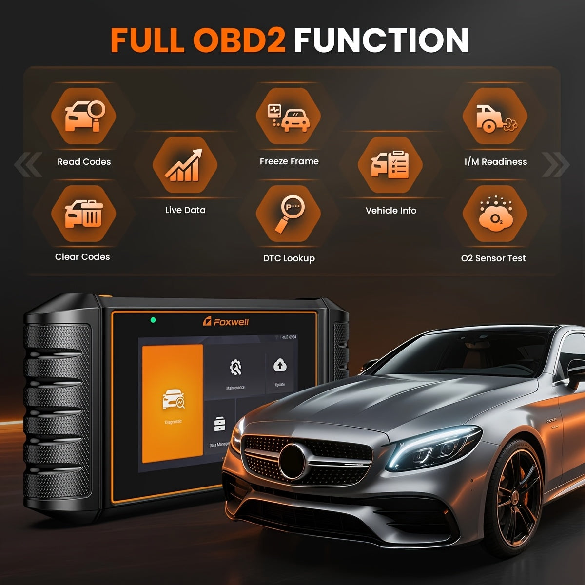 OBD2 Scanner – Diagnosetool – Foutcode Lezer – Truck Scanner – Diesel Voertuig Scanner – DPF Regeneratie – 2 Jaar Gratis Updates