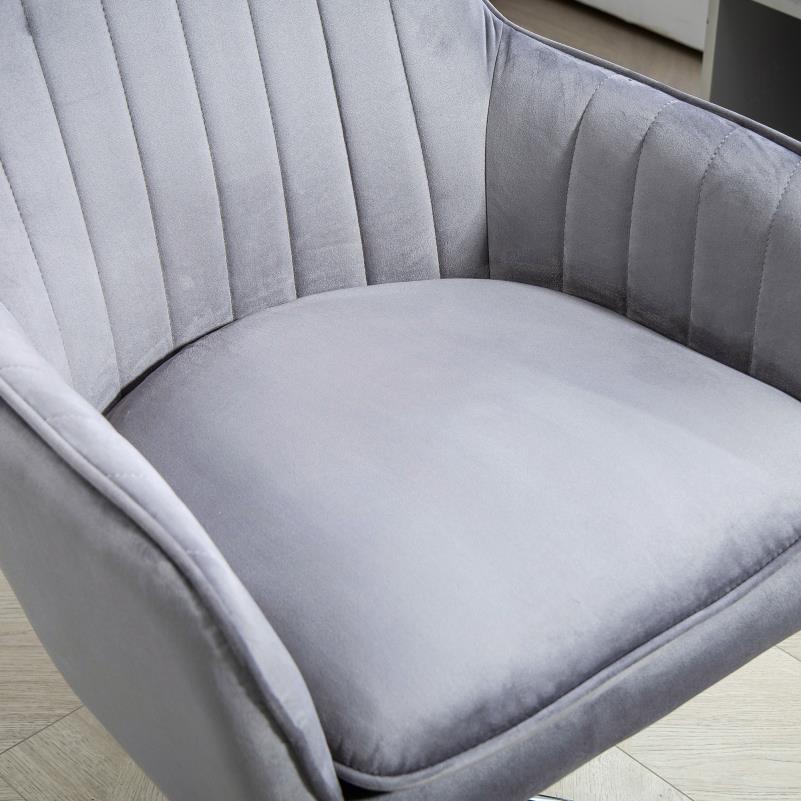Bureaustoel – Kantoorstoel – Draaistoel – Bureaustoelen – Office Chair – Ergonomisch Design – Verstelbare Hoogte – Memory Foam Kussen – Metalen Frame – 360° Draaibaar – Lendensteun – Zachte Velvet Bekleding – Geschikt Voor Langdurig Gebruik