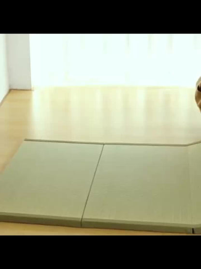 Futonmatras – Tatami Mat – Vloermatras – Slaapmat – Opvouwbare Matras – Natuurlijke Grasvezels – Fris Geurend – 200x90x3,5 cm