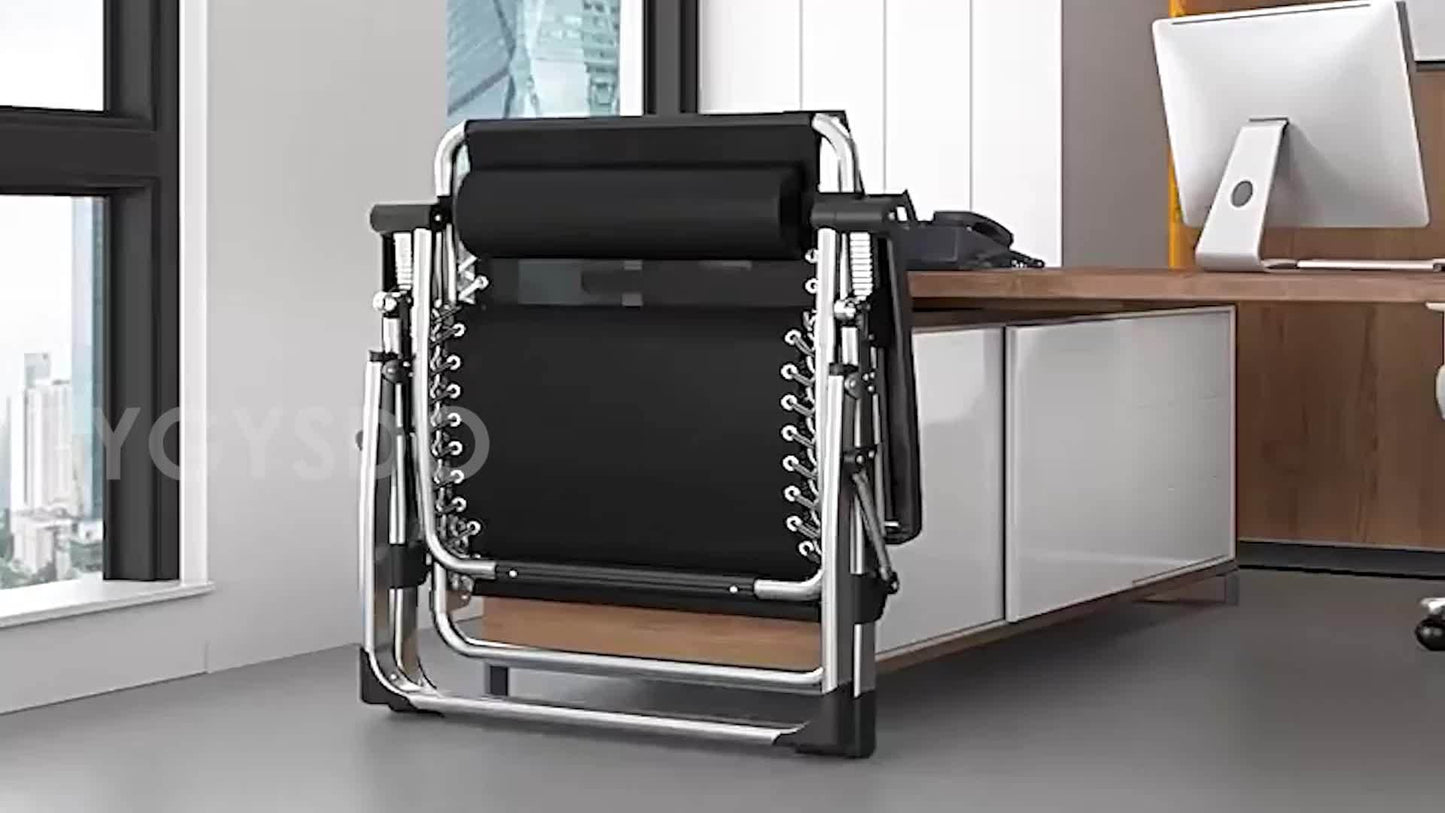 Ligbed – Zonnebed – Ligstoel – Relaxstoel – Tuinstoel – Opvouwbaar – Verstelbare Rugleuning – Stevig Carbonstaal Frame – Max. Draagvermogen 240 kg