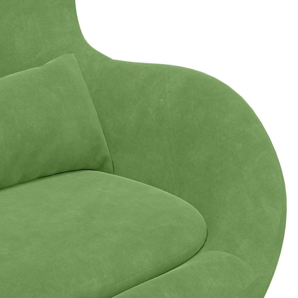 Draaifauteuil Lichtgroen – Fauteuil – Relaxstoel – Loungestoel – Leunstoel – Fluwelen Bekleding – 360 Graden Draaibaar – Compact Formaat