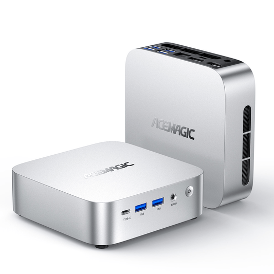 Mini PC – Mini Computer – Compact Pc – Kleine Desktop – Windows Pc – AMD Ryzen 7 – 32GB DDR4 – 512GB M.2 SSD – Wifi 6E – Bluetooth 5.2 – Triple 4K Display – Type-C