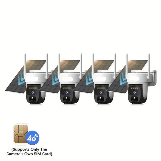 4G Bewakingscamera – Draadloze Beveiligingscamera – Buiten Camera – Zonne-energie Camera – 1296p HD Beeld – Bewegingsdetectie