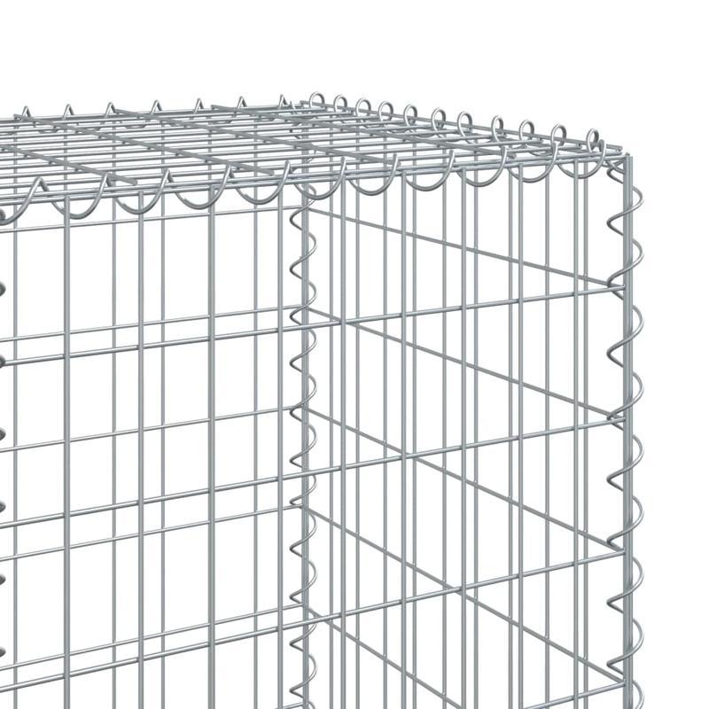 Gabion – Stoneschaal – Steenkorf – Tuinmuur – Erfafscheiding – Gegalvaniseerd IJzer – 800 x 50 x 150 cm – Weerbestendig & Stevig
