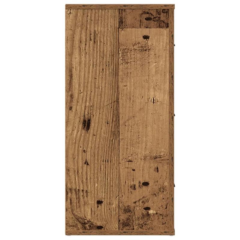 Sideboard 80x33x70cm edited wood oud woodkleurig Removable storage practical