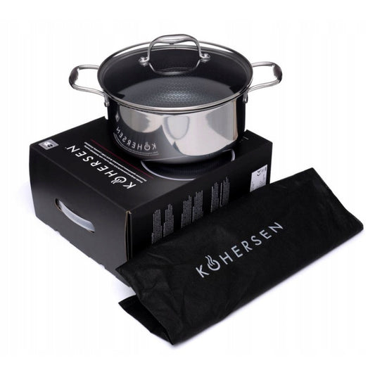 TRADITIONAL COOKWARE KOHERSEN BLACK CUBE 4.9L 24CM NON-STICK COATING