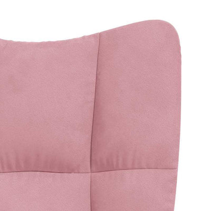 Fauteuil – Relaxfauteuil – Loungefauteuil – Draaifauteuil – Velours Fauteuil Roze – Houten Frame – Verwijderbare Bekleding