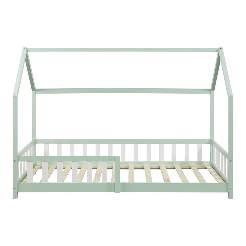 Kinderbed – Kinderbedden – Eenpersoonsbed – Hoogslaper – Stapelbed – Valbeveiliging – Massief Dennenhout – 140 x 200 cm