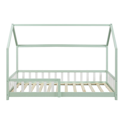 Kinderbed – Kinderbedden – Eenpersoonsbed – Hoogslaper – Stapelbed – Valbeveiliging – Massief Dennenhout – 140 x 200 cm