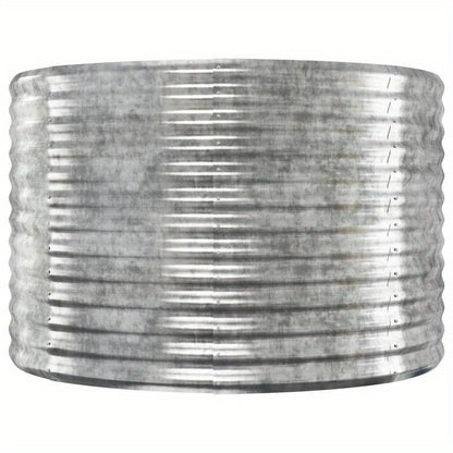 Plantenbak – Bloembak – Tuinbak – Bloempot Bak – Buiten plantenbak – Zilverkleurig Gepoedercoat Staal – Weerbestendig – 554x100x68 cm