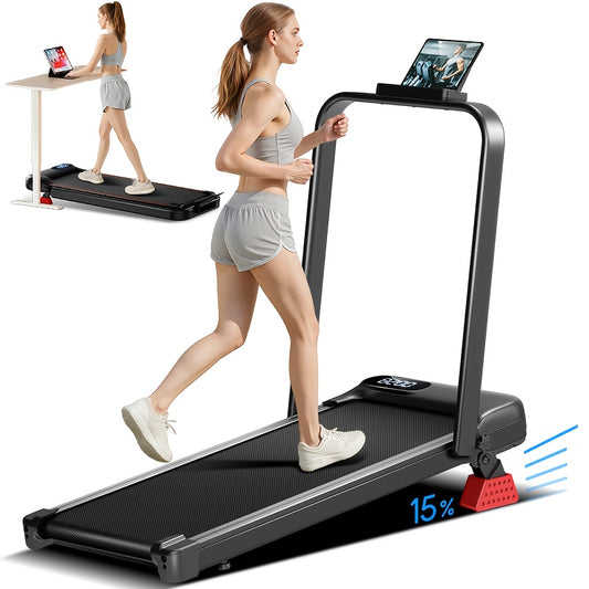Loopband – Wandelband – Treadmill – Wandelmachine – Hardloopband – Inklapbaar – 15% Helling – 2,5 HP Motor – Max 136 kg Draagvermogen