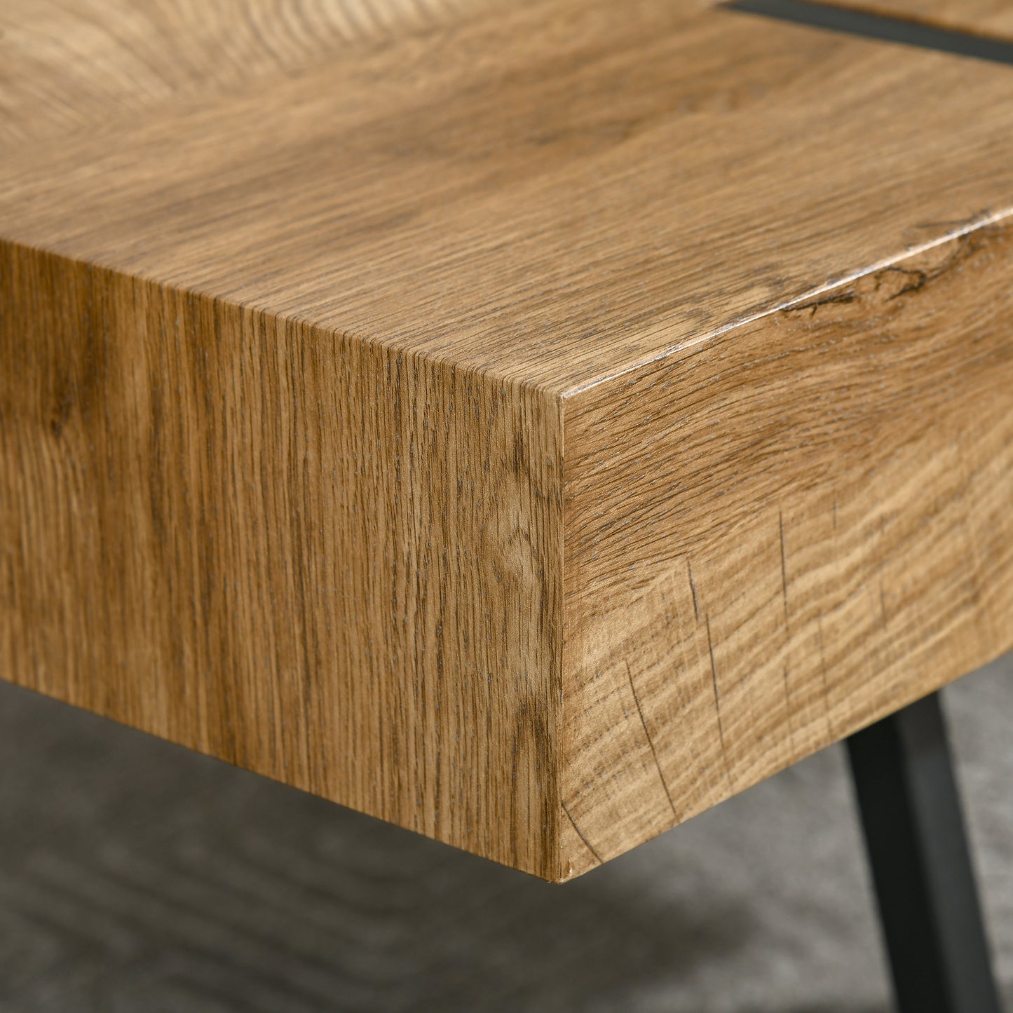 Salontafel – Koffietafel – Bijzettafel – Woonkamertafel – Industrieel Tafeltje – Zwart-Bruin – 105x60x42 cm – Robuust Industrieel Design