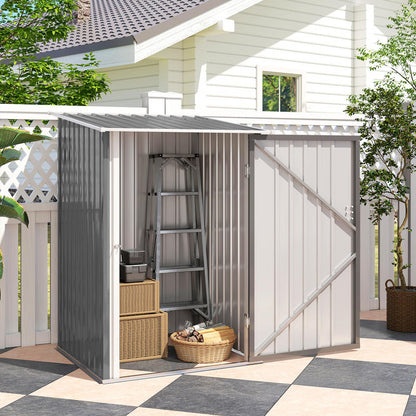 Gereedschapsschuur – Tuinberging – Berging – Opberghok – Tuinkast – Grote Afmetingen 100x103x160 cm – Robuust Gegalvaniseerd Staal – Verwijderbare Panelen