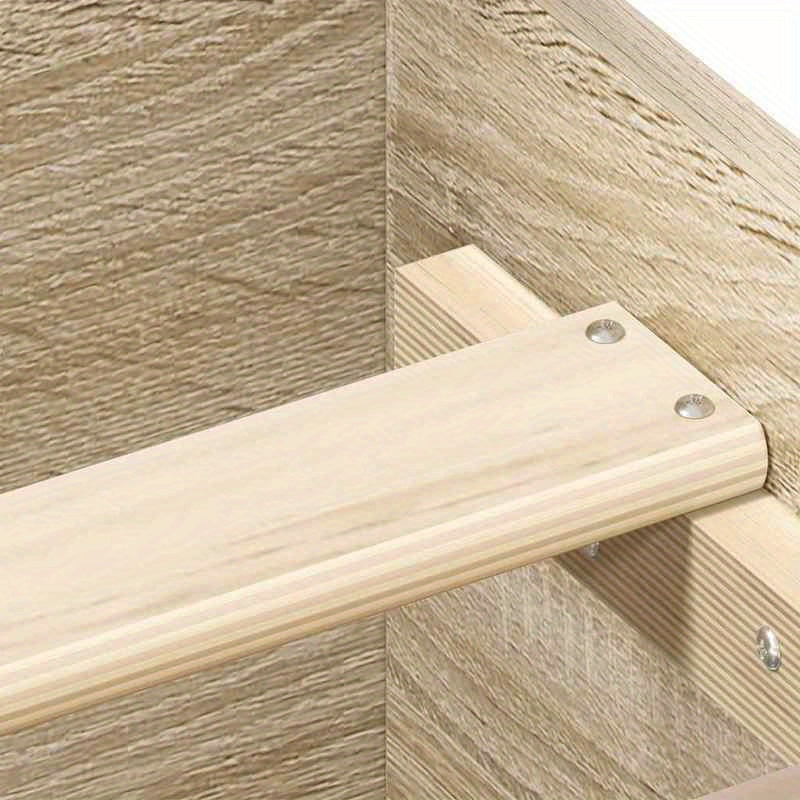 Bedframe Oak – Bedframe 100x200 – Eenpersoonsbed – Ledikant – Jongenskamerbed – Massief Hout – Modern Minimalistisch – Eenvoudige Montage – Duurzaam Natuurlijk Design