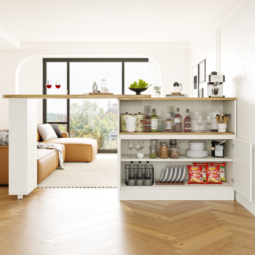 Barstoel – Barkruk – Barkruk – Barstoelkeuken – Barstoelen – Draaibaar 360° – Glasblad Met Planken – Metaal – 90x45x100 cm – Modern Minimalistisch Design