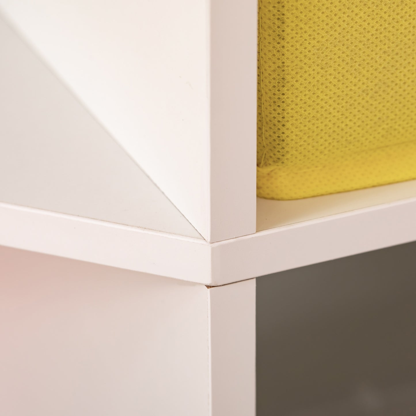 Praktische Opbergkast voor Kinderen – Kinderkasten – Speelgoedkast – Opbergmeubel – Organisatiekast – Wit – 3 Vilten Lades – Kantelbestendig MDF
